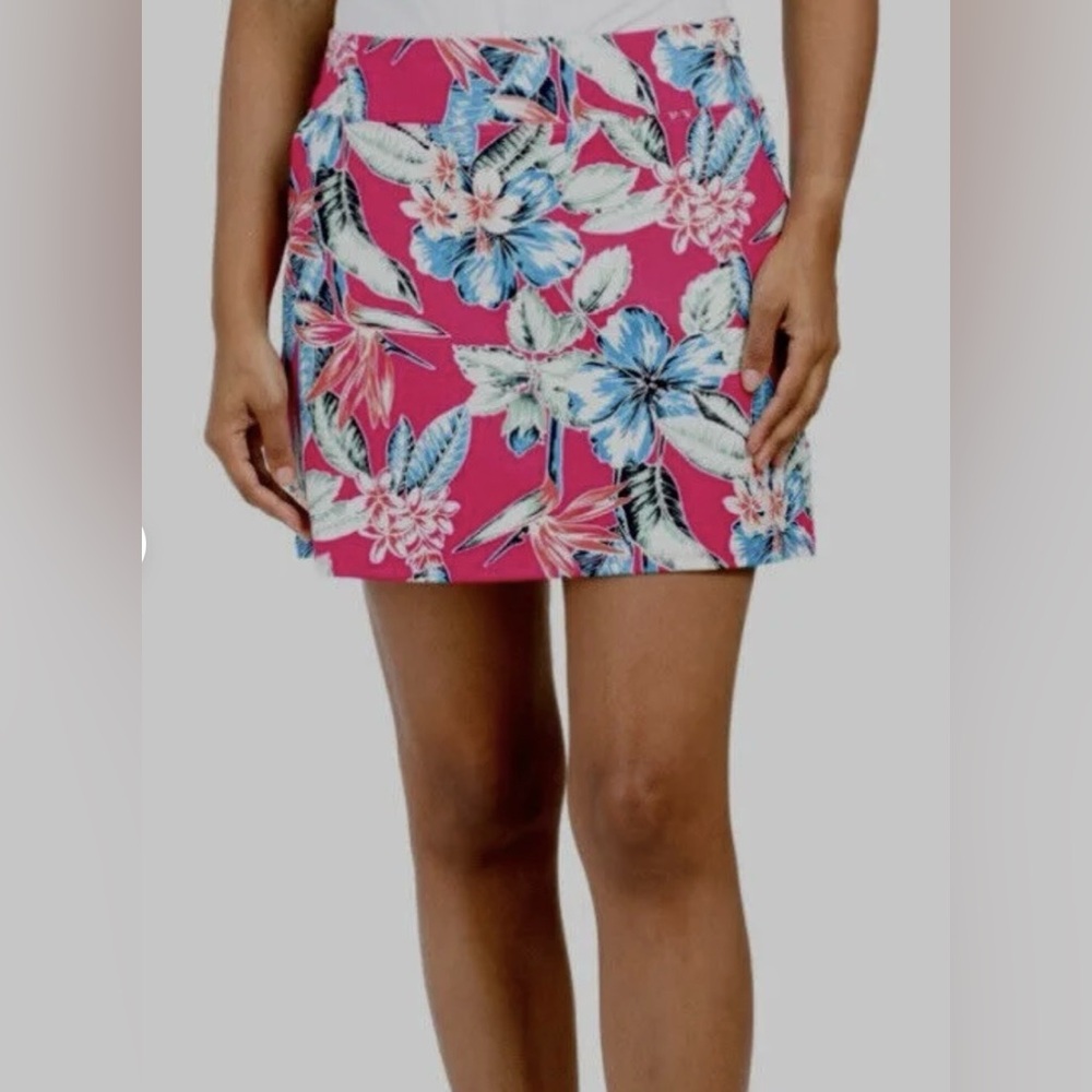 Tommy Bahama Bird Of Paradise UPF 50+ Golf Skort SZ XL Performance Preppy Sport